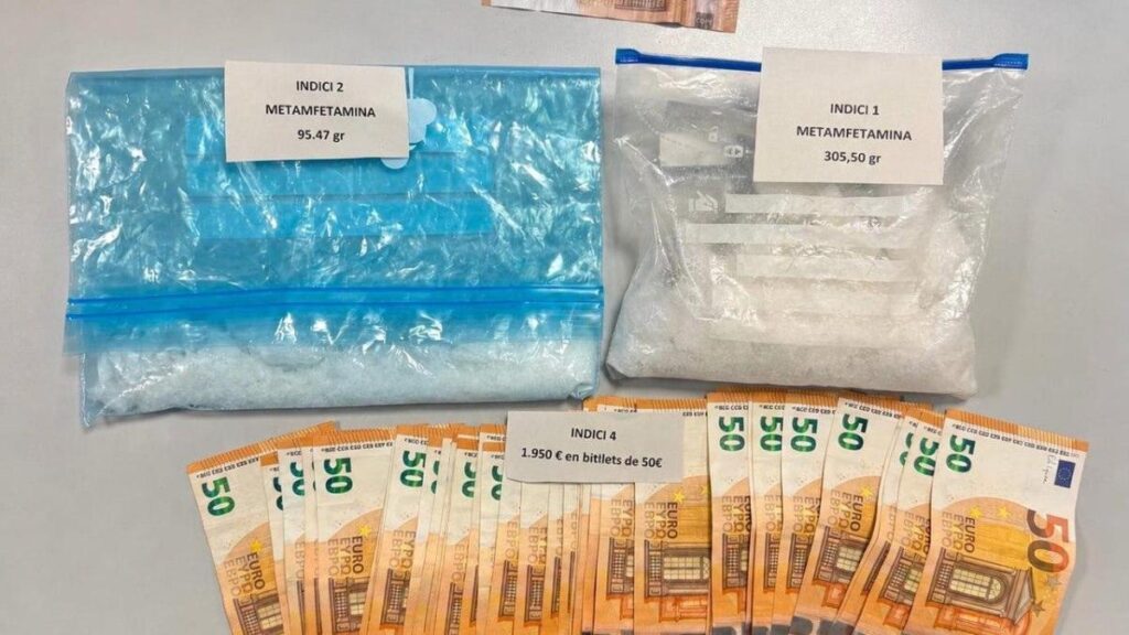 Tres detenidos en Santa Coloma de Gramenet con más de 700 gramos de MDMA valorados en 30.000 euros