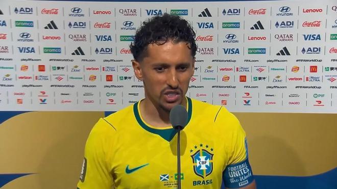 Marquinhos: "El mérito es de Ancelotti y su cuerpo técnico"
